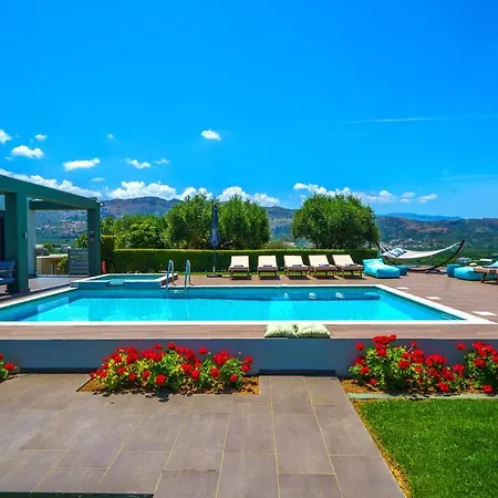 Mythic Olive One Floor Villa-amazing View-heated Poll Villa Ligidhes
