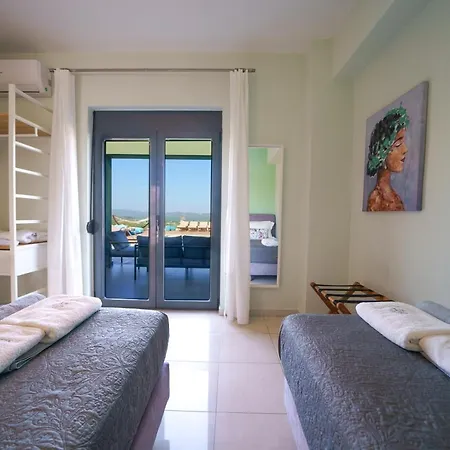 Mythic Olive One Floor Villa-amazing View-heated Poll * Ligidhes