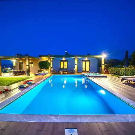 Mythic Olive One Floor Villa-amazing View-heated Poll Ligidhes